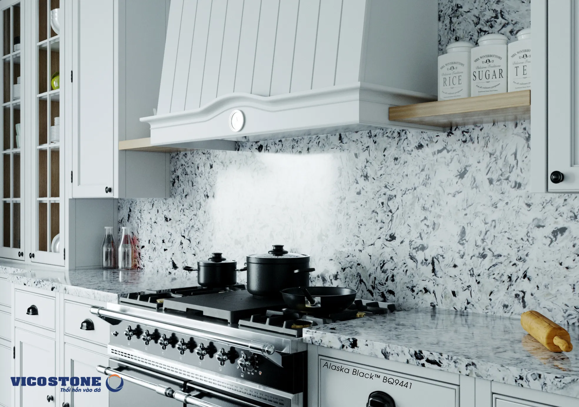 Mã đá Alaska Black™ BQ9441: Đen huyền bí đầy cá tính.